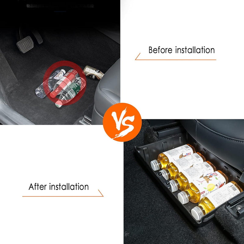 Under Seat Organizer Storage Box Container for Tesla Model Y 