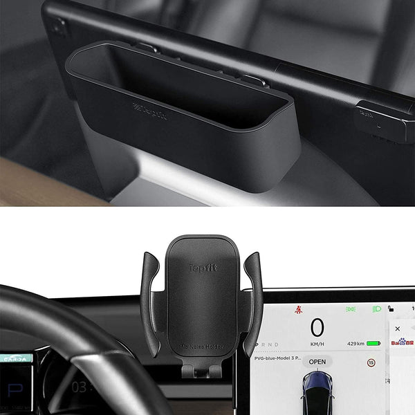Silicone Phone Holder for Smartphones, Compatible with Tesla Model 3 Model Y