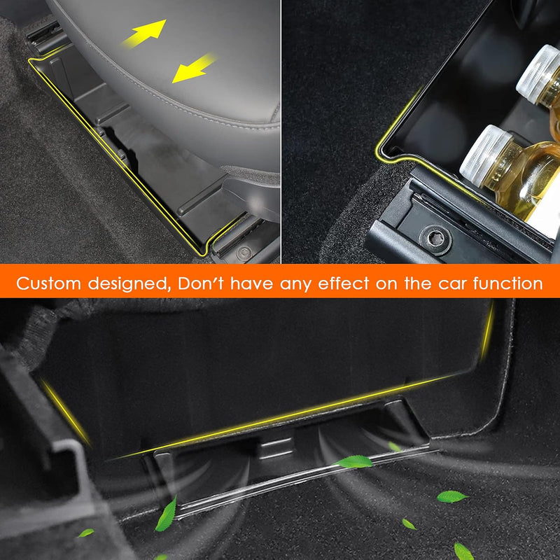 Under Seat Organizer Storage Box Container for Tesla Model Y 
