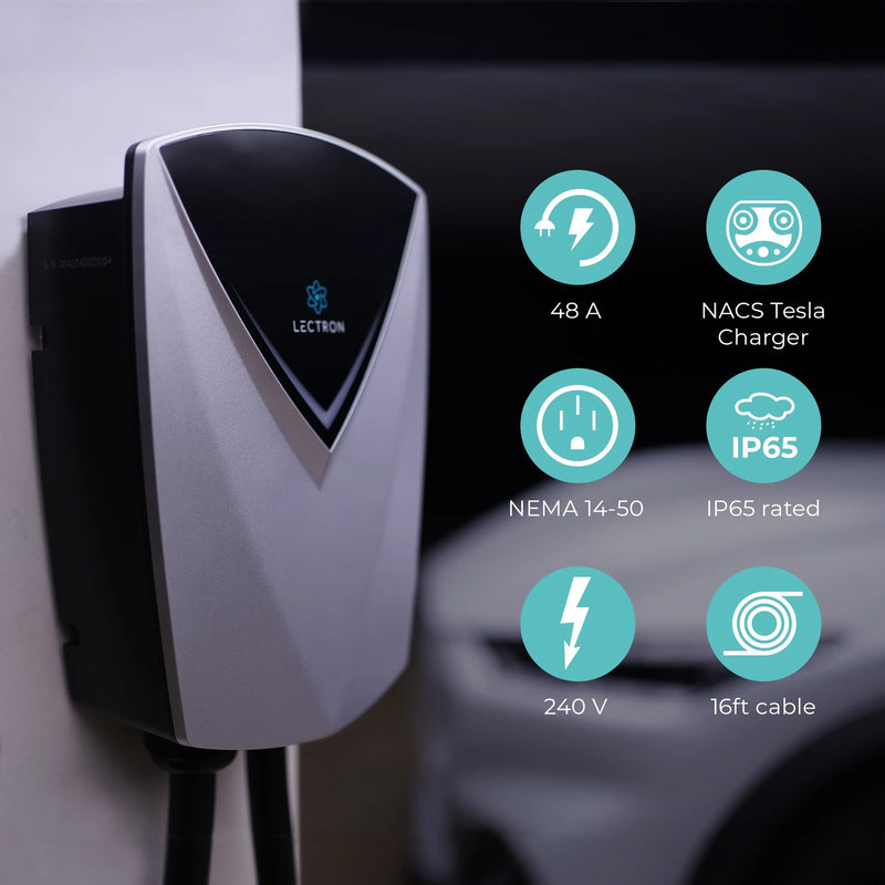 Tesla V-BOX Pro 48 Amp Electric Vehicle Charging Station 