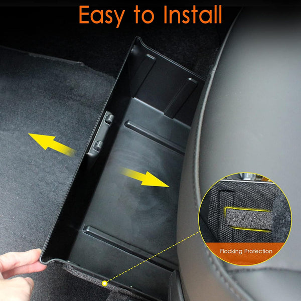 Under Seat Organizer Storage Box Container for Tesla Model Y 