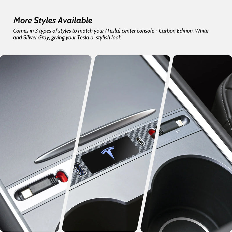 OEM Design for Tesla USB Hub (Silver Gray)