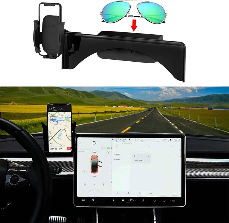Silicone Phone Holder for Smartphones, Compatible with Tesla Model 3 Model Y