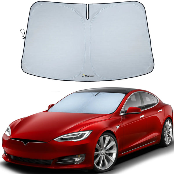 UV Protection Automotive Window Shades, Mesh Silver, 58" X 36"