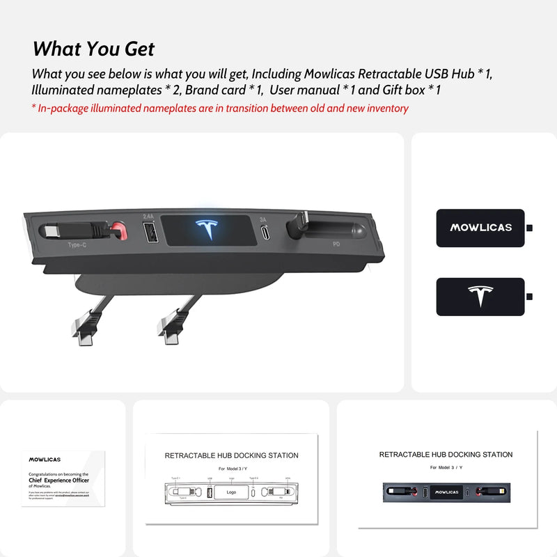 OEM Design for Tesla USB Hub (Silver Gray)